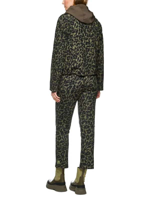 Blouson Col Polo Manches Longues Zippé Deux Poches Imprimé Léopard All Over – Image 2