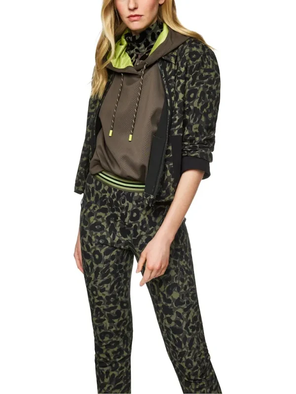 Blouson Col Polo Manches Longues Zippé Deux Poches Imprimé Léopard All Over – Image 6