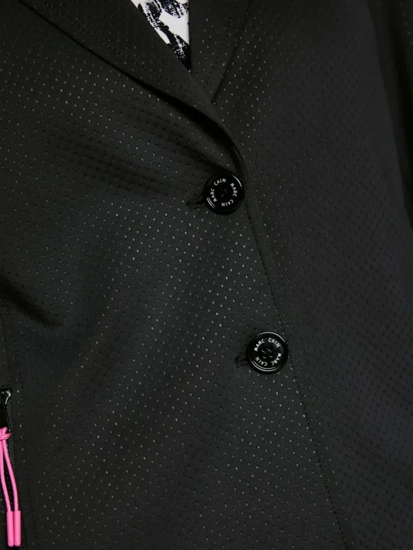 Blazer Manches Longues Deux Boutons Deux Poches Zipppées Uni – Image 5
