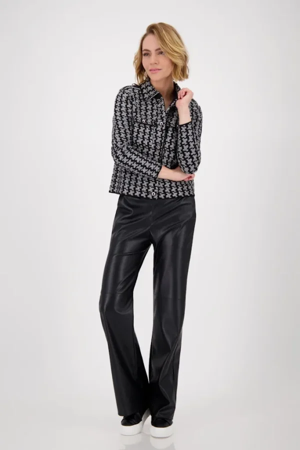 Veste Manches Longues Deux Poches Boutonnée Pied De Coq – Image 5