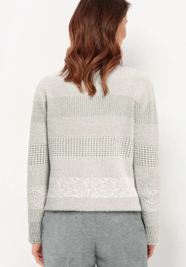 Gilet Manches Longues Boutonné Deux Poches Jacquard – Image 2