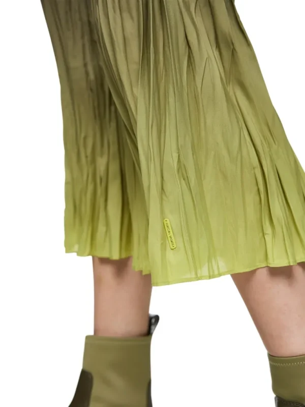 Jupe Longueur Midi Taille Elastique Plissée Dégradée – Image 4