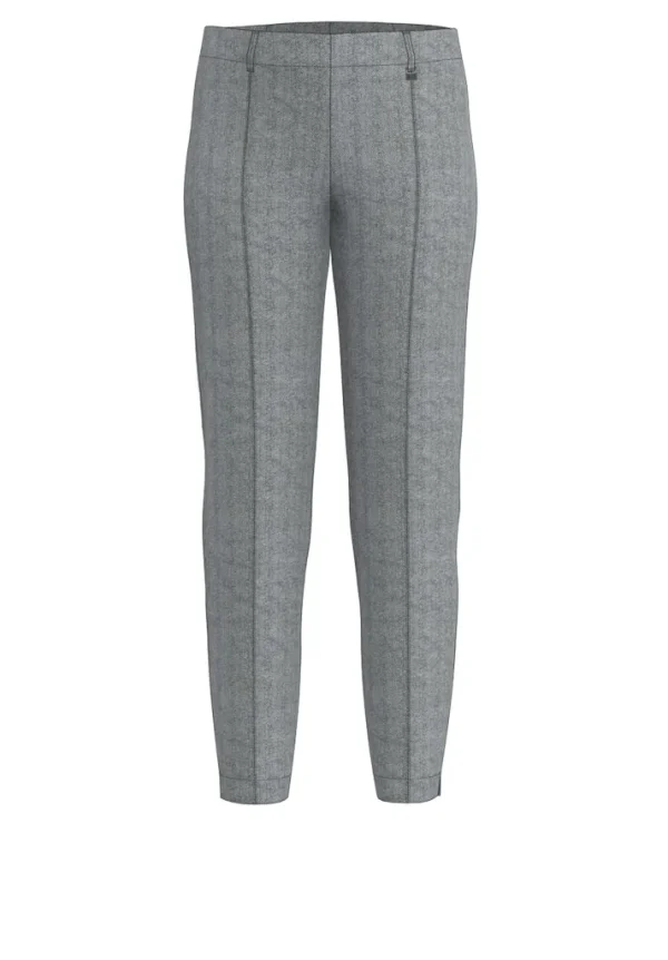 Pantalon Sept-huitième Taille Moyenne Elastique Chevrons