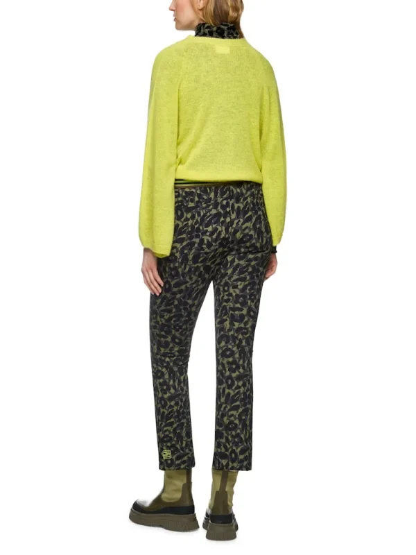 Pantalon Sept-huitième Taille Moyenne Elastique Imprimé Léopard – Image 2