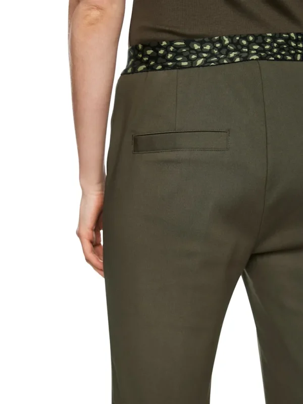 Pantalon Sept-huitième Taille Moyenne Elastique Uni – Image 4