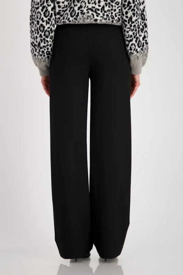 Pantalon Long Cordons Wide Leg Fluide Uni – Image 4