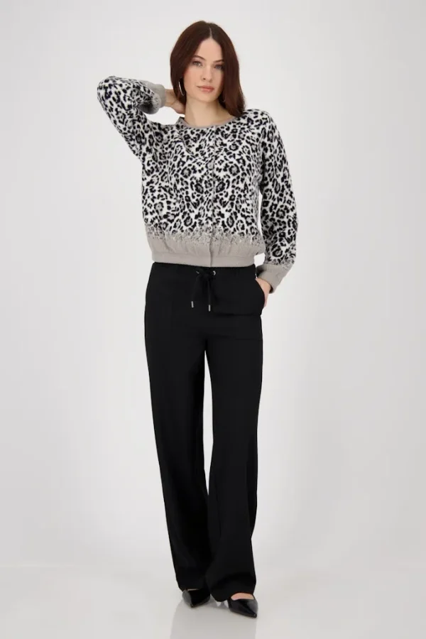 Pantalon Long Cordons Wide Leg Fluide Uni