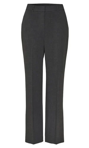 Pantalon Long Taille Moyenne Quatre Poches  Wideleg Uni