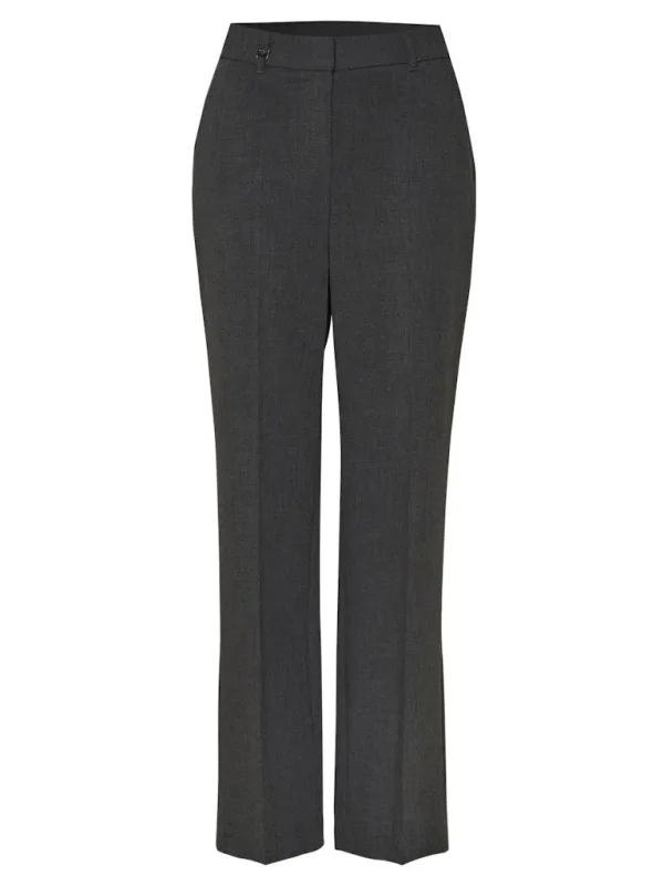 Pantalon Long Taille Moyenne Quatre Poches  Wideleg Uni