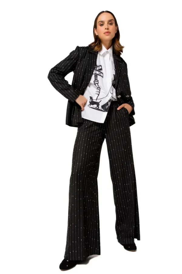 Chemise Manches Longues Brodée Oversized Motif Placé New York – Image 2