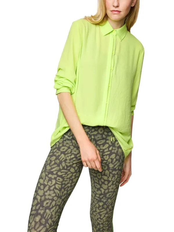 Chemise Manches Longues Fluide Unie – Image 4