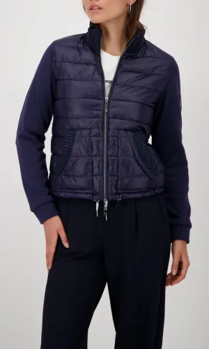 Blouson Col Montant Manches Longues Zippé Deux Poches Bimatière