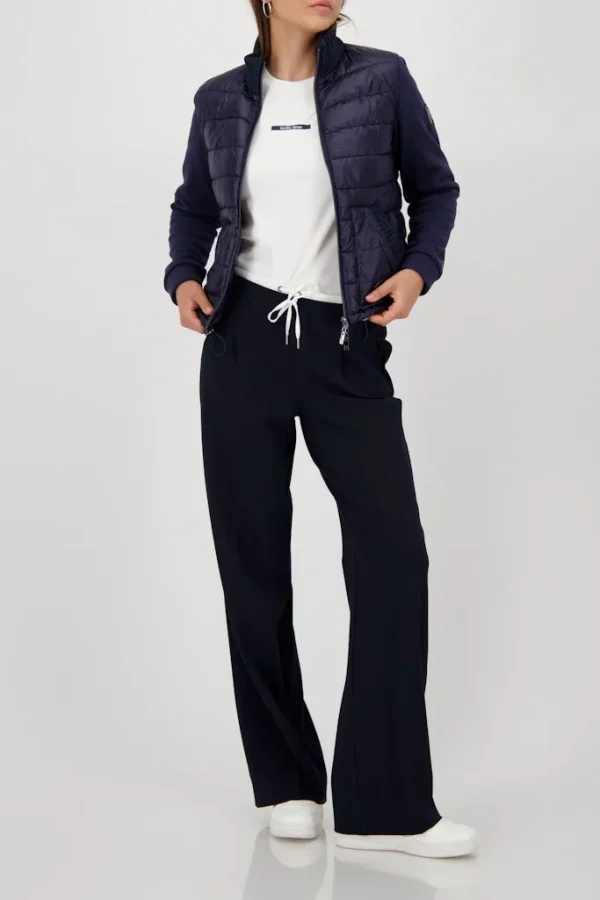 Blouson Col Montant Manches Longues Zippé Deux Poches Bimatière – Image 5
