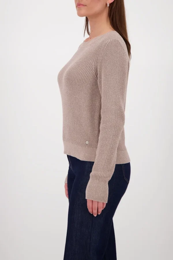 Pull Col Rond Manches Longues Lurex Uni – Image 2