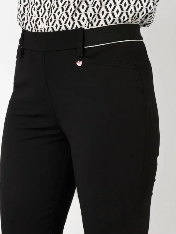 Pantalon Long Taille Moyenne Élastique Deux Poches Françaises Flaired Uni Alice Relaxed – Image 4