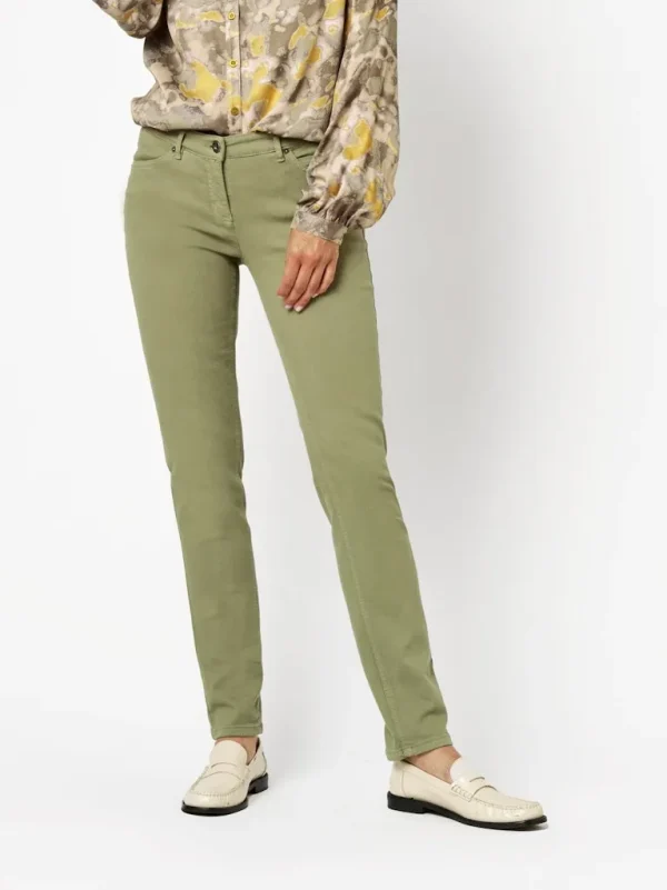 Pantalon Jean Long Taille Moyenne Cinq Poches Uni Skinny Perfect Shape – Image 2