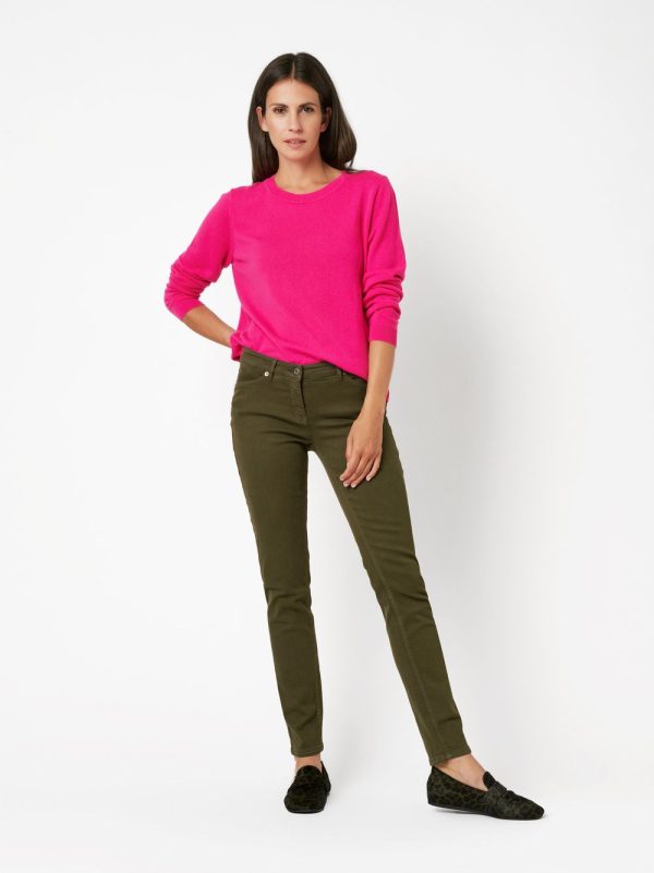 Pantalon Jean Long Taille Moyenne Cinq Poches Uni Skinny Perfect Shape – Image 6