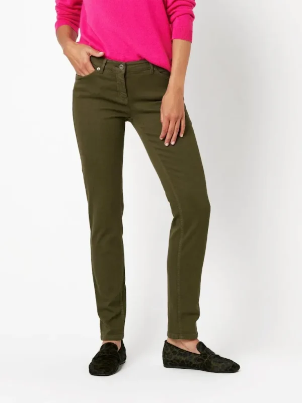 Pantalon Jean Long Taille Moyenne Cinq Poches Uni Skinny Perfect Shape – Image 6