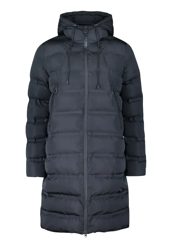 Parka Mi-Longues Manches Longues Col Montant Capuche Zippée Deux Poches – Image 2