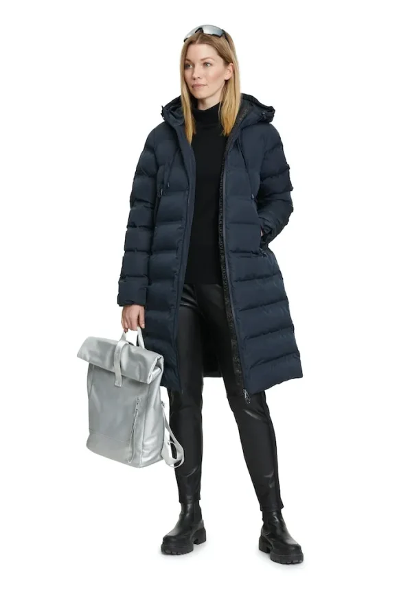 Parka Mi-Longues Manches Longues Col Montant Capuche Zippée Deux Poches – Image 5