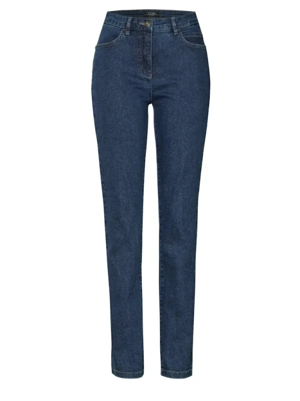 Pantalon Jean Long Taille Moyenne Slim Quatres Poches Uni – Image 5