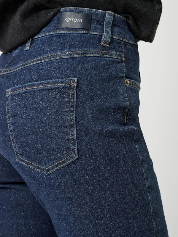 Pantalon Jean Long Taille Moyenne Slim Quatres Poches Uni – Image 4