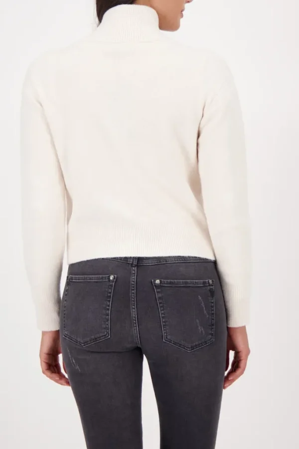 Veste Courte Col Montant Manches Longues Zippé Deux Poches Unie – Image 3