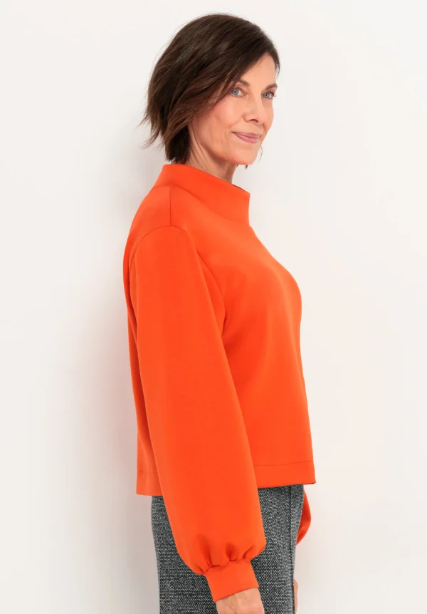 Sweat Col Montant Manches Longues Ballons Uni – Image 2