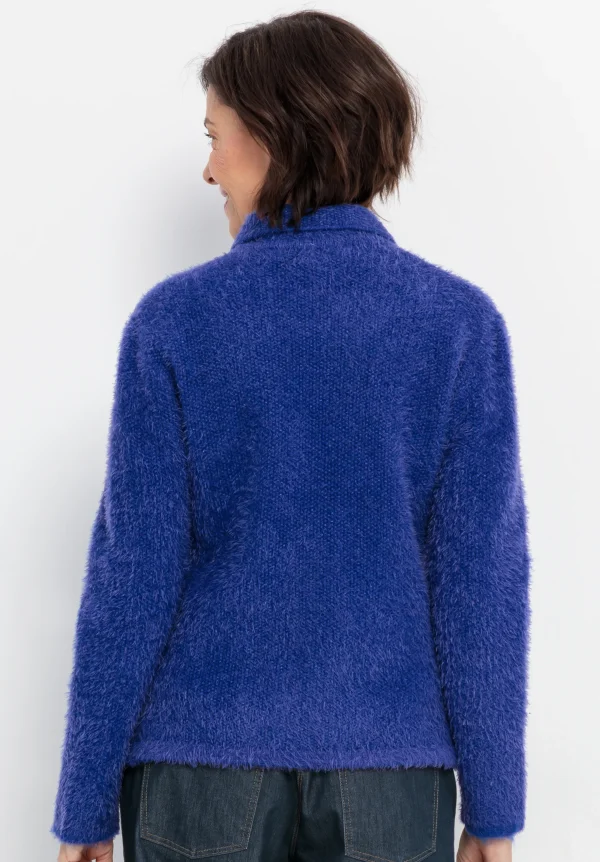 Gilet Manches Longues Boutonné Deux Poches Façon Raccoon Uni – Image 3