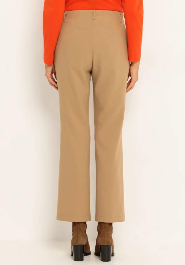 Pantalon Long Taille Elastique Zip Côté Uni – Image 4