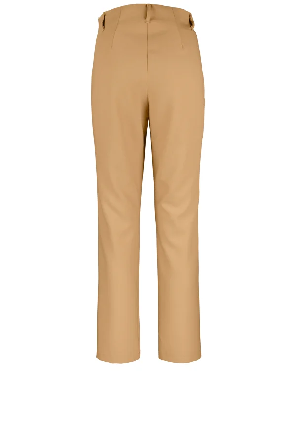 Pantalon Long Taille Elastique Zip Côté Uni – Image 6