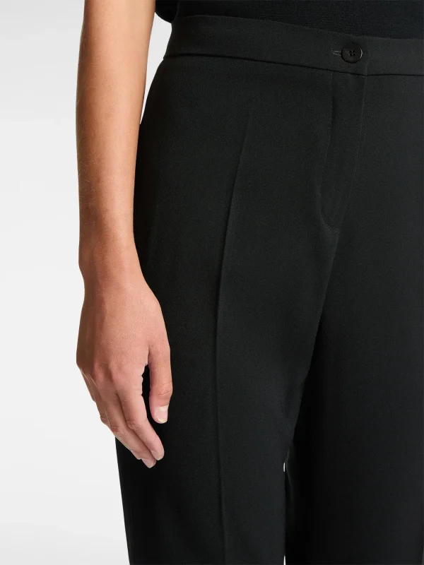 Pantalon Crêpe Sept-huitième Taille Moyenne Uni – Image 4