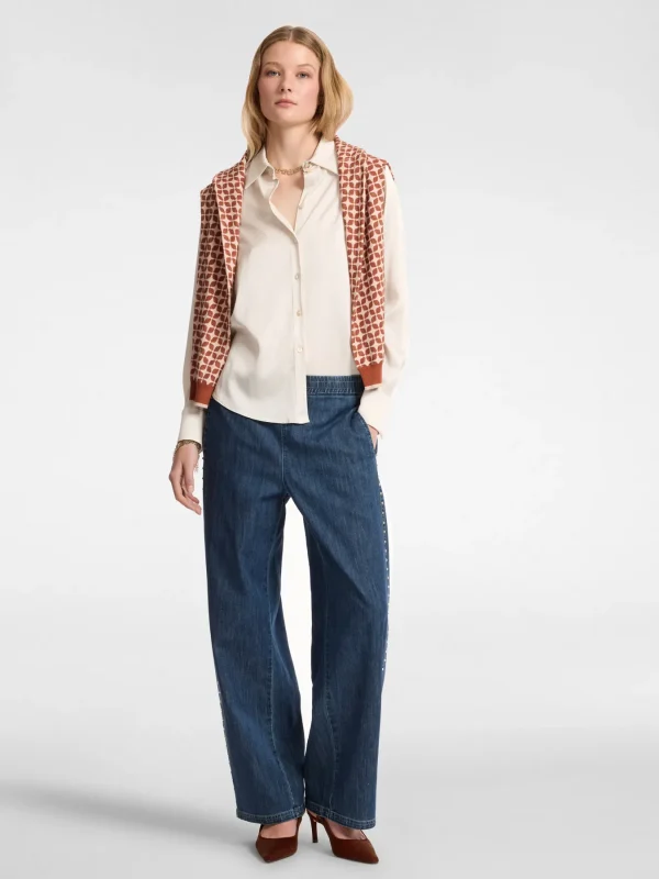 Chemise Manches Longues Satinée Unie – Image 3