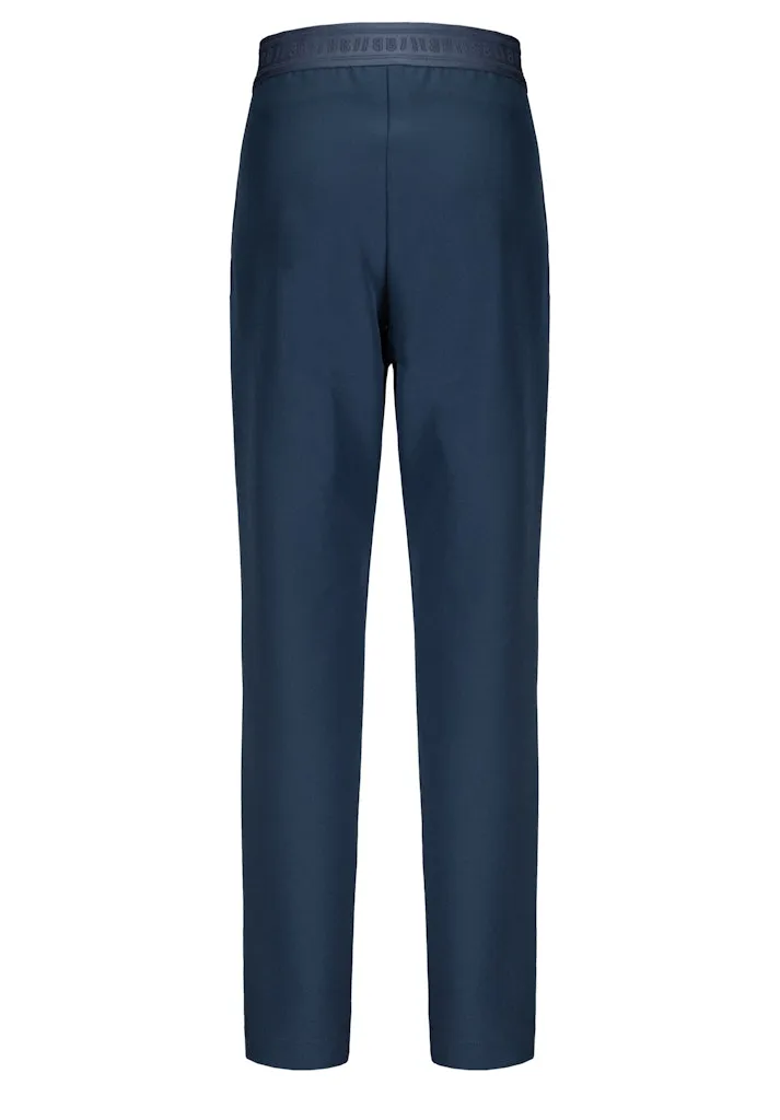 Pantalon Long Taille Moyenne Elastique Deux Poches Zippées Uni Sienna – Image 5