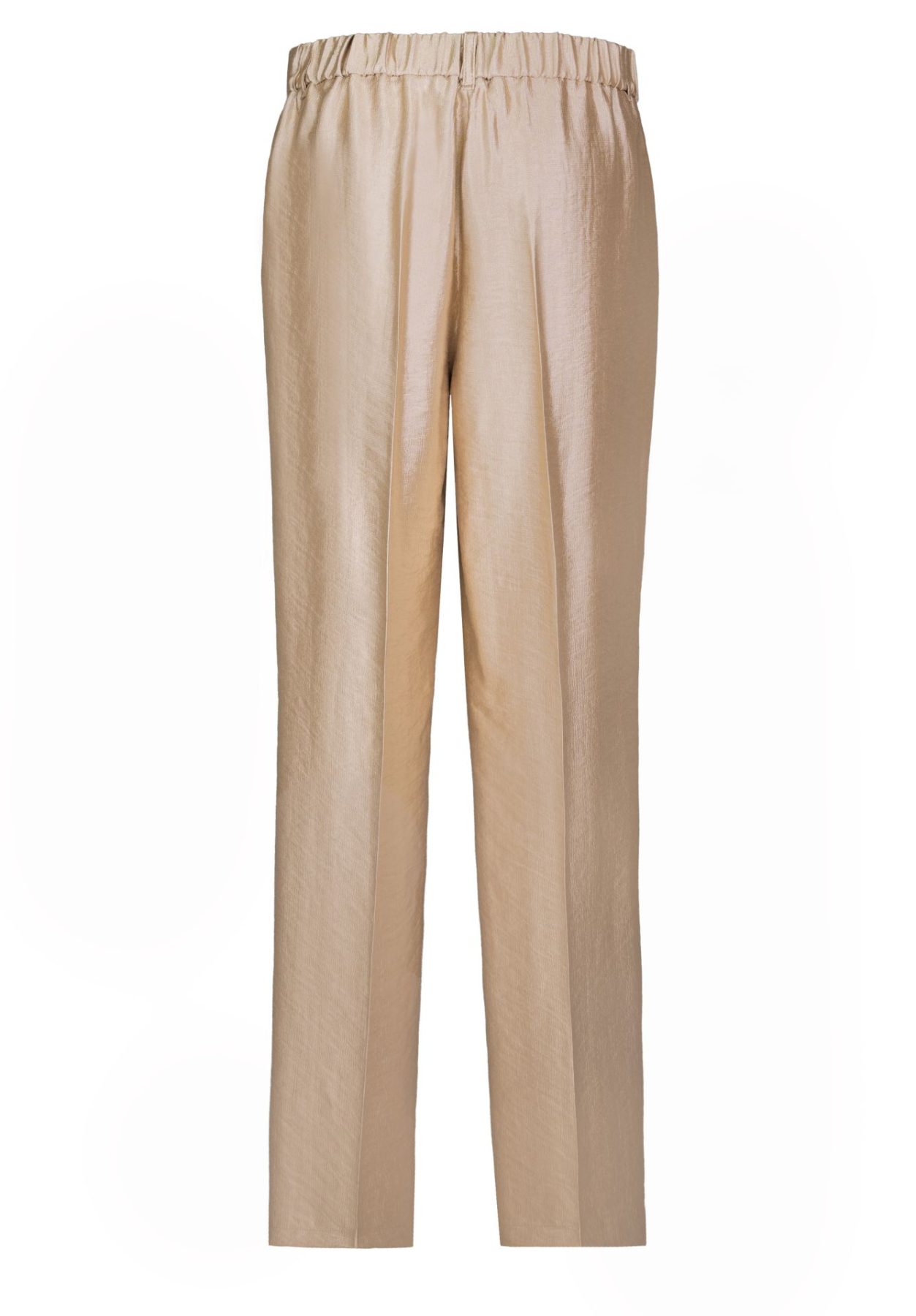 Pantalon Long Taille Moyenne Elastique Cordons Deux Poches Fluide Irisé – Image 5