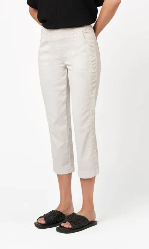 Pantacourt Trois-quarts Taille Moyenne Elastique Slim Uni