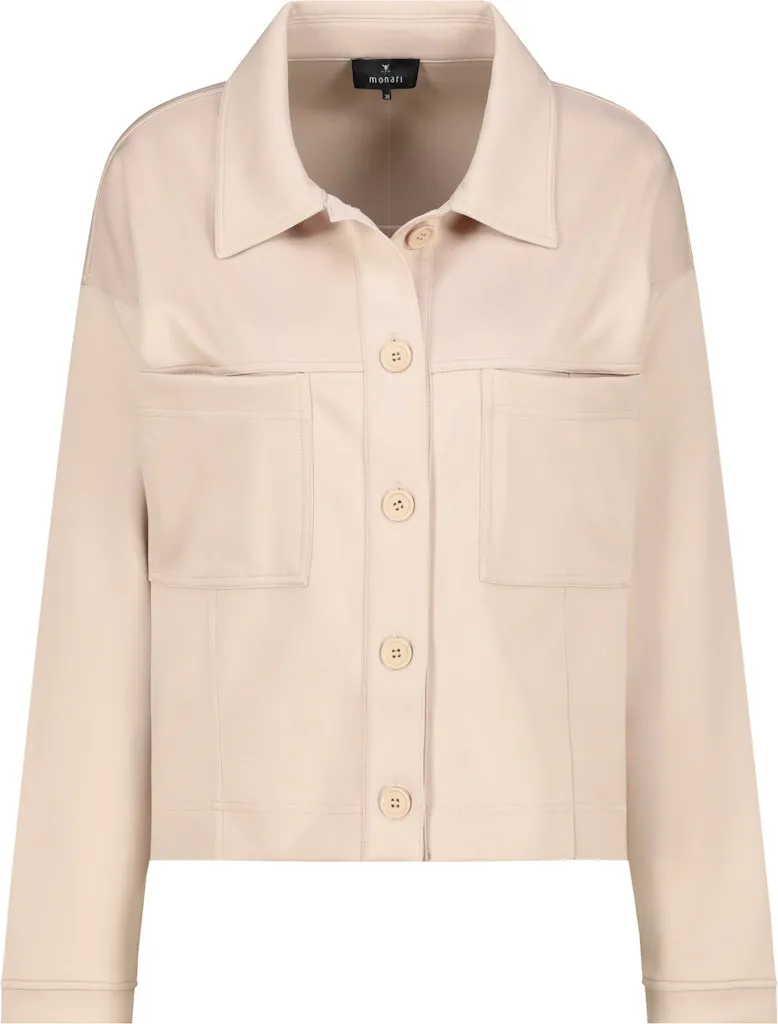 Veste Courte Manches Longues Deux Poches Plaquées Boutonnée Unie – Image 6