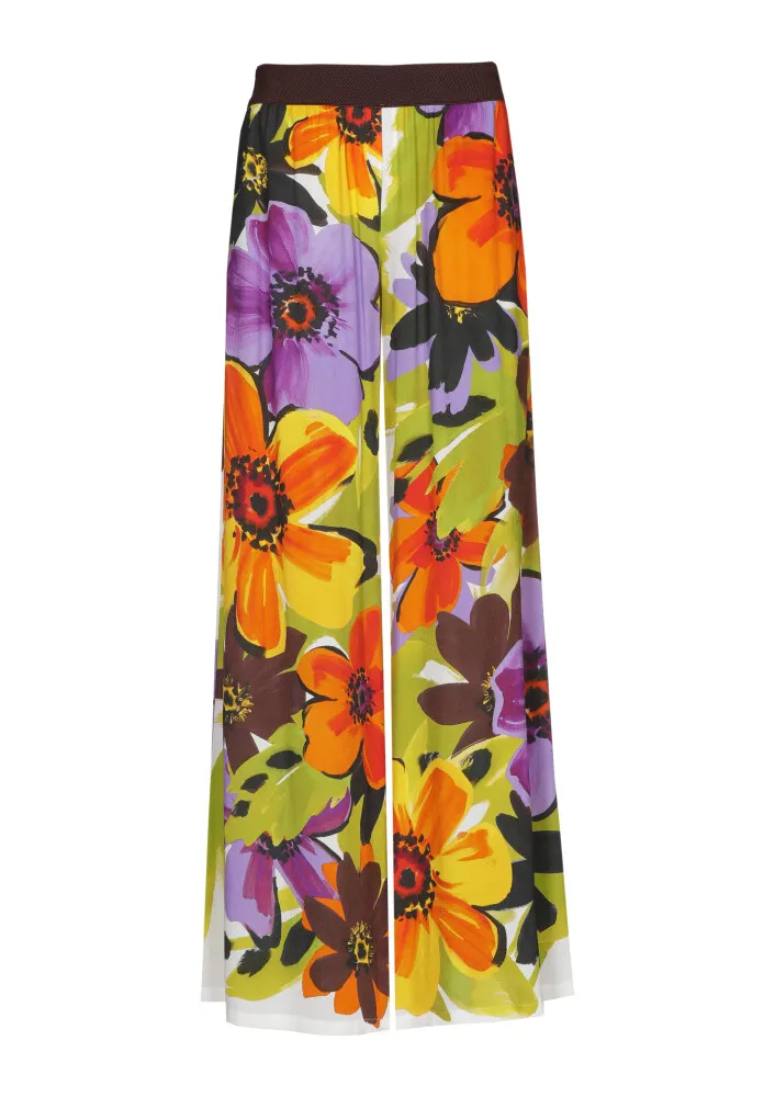 Pantalon Long Taille Moyenne Élastique Fluide Deux Poches Imprimé – Image 4