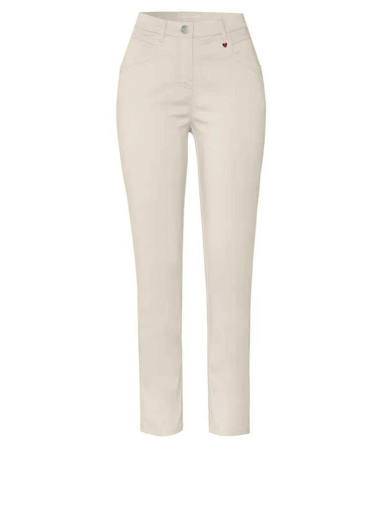 Pantalon Sept-huitième Taille Haute Quatre Poches Slim Uni Ma Meilleure Amie – Image 5