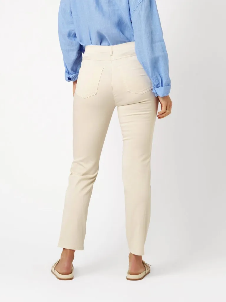 Pantalon Sept-huitième Taille Haute Quatre Poches Slim Uni Ma Meilleure Amie – Image 3