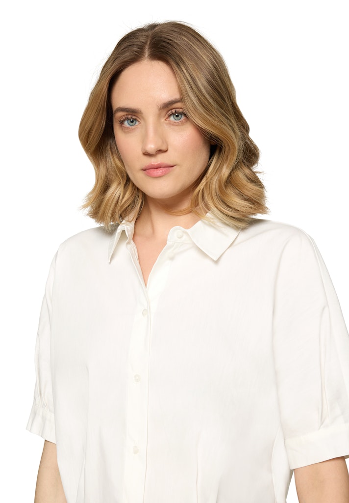 Chemise Courte Manches Courtes Pinces Unie – Image 4