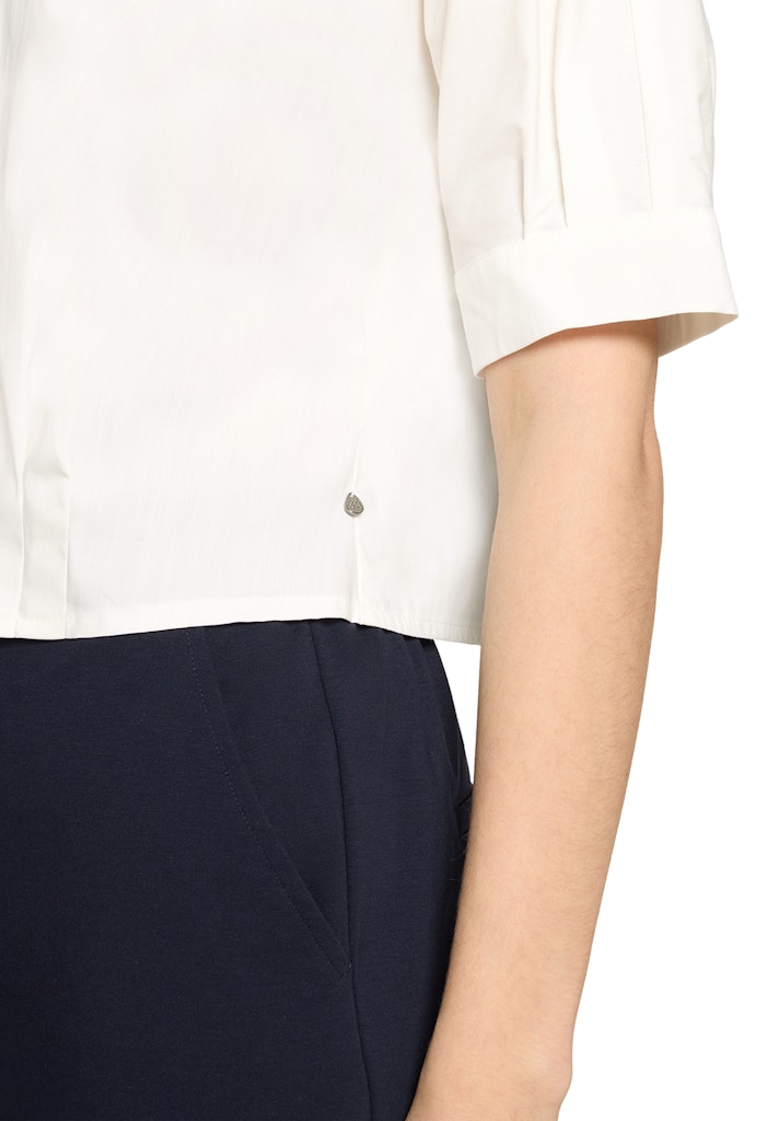 Chemise Courte Manches Courtes Pinces Unie – Image 5