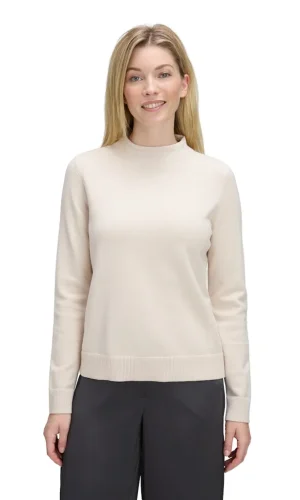 Pull Col Cheminée Manches Longues Uni