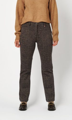Pantalon Long Taille Moyenne Elastique Dos Quatre Poches Ma Meilleure Amie Imprimé Pdg Bootcut