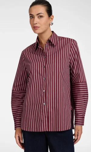 Chemise Manches Longues Rayures Inversées