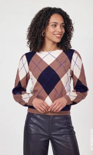 Pull Col Rond Manches Longues Princesse Burlington Strass