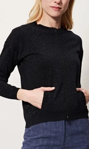 Gilet Col Rond Zippé Uni