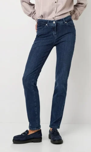 Pantalon Long Taille Moyenne Droit Cinq Poches